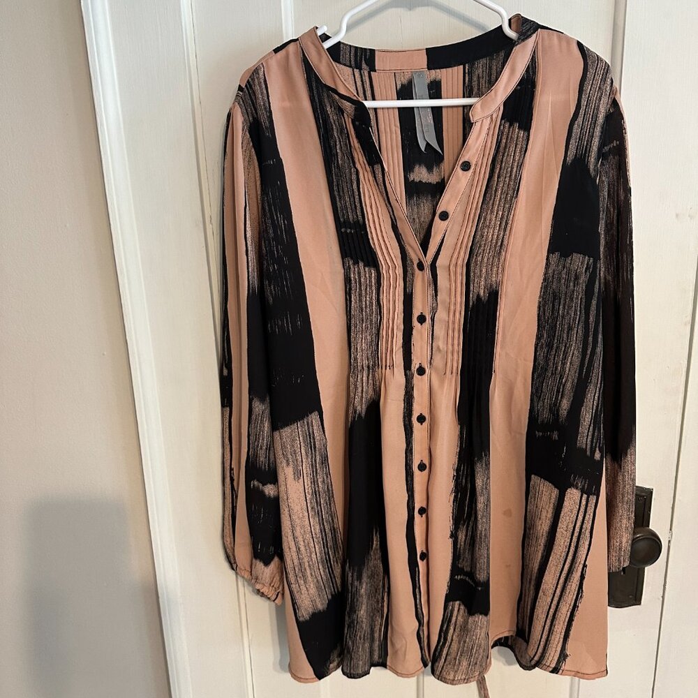 | Seven7 | Pink and Black Tunic